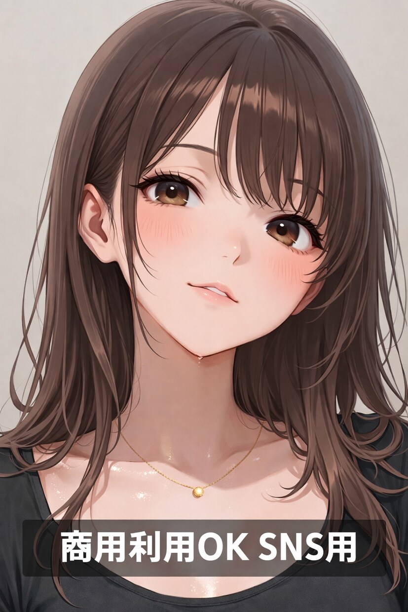 アイコン/サムネイルに使える人物イラスト作成します SNSアイコンや出品に、ちょうどいい人物画像を。 イメージ1