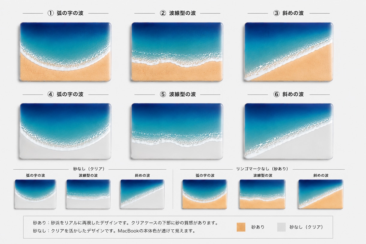 南国感じるPCカバー作成します MacBookやノートPCのカバーを海デザインで制作します イメージ5