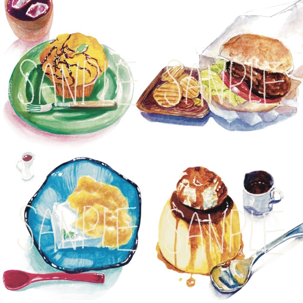 美味しそうなフードイラストをアナログ水彩で描きます 美味しそうなフードイラストを水彩で！低価格でお受け致します！ イメージ2