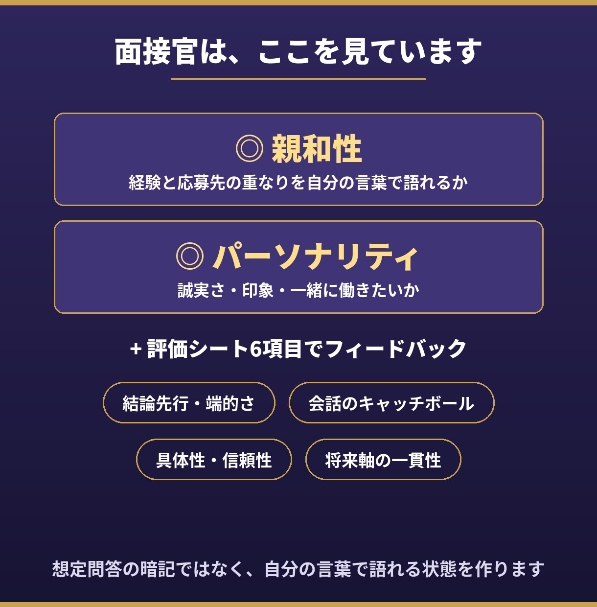 現役採用人事が本番同様の模擬面接をします IT職種・営業職対応|経歴書を読み込んだ上で面接官役をします イメージ4