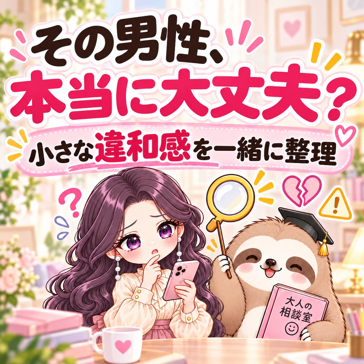 その男性が危険な相手か一緒に見極めますます 小さな違和感を整理し、あなたを守る判断材料にします イメージ1
