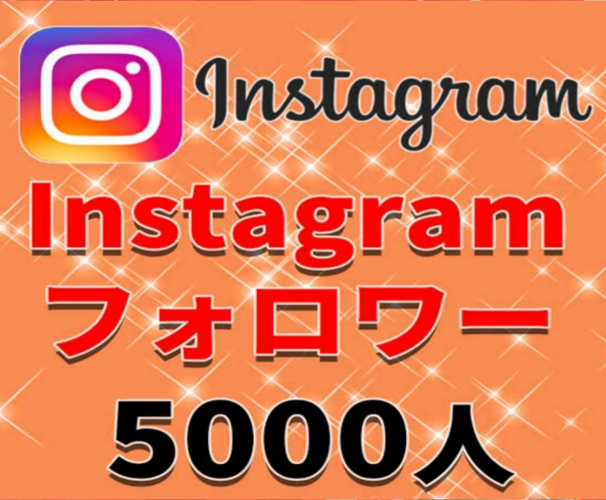 インスタグラムのフォロワー『5000人』増やします 1500円で+5000人！最大5万人まで増加できます！ イメージ1