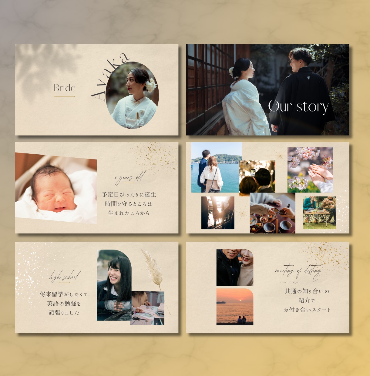 Canva プロフィールムービーテンプレ納品します スマホOK 上品/おしゃれ/シンプル 写真と文字を入れて完成 イメージ4