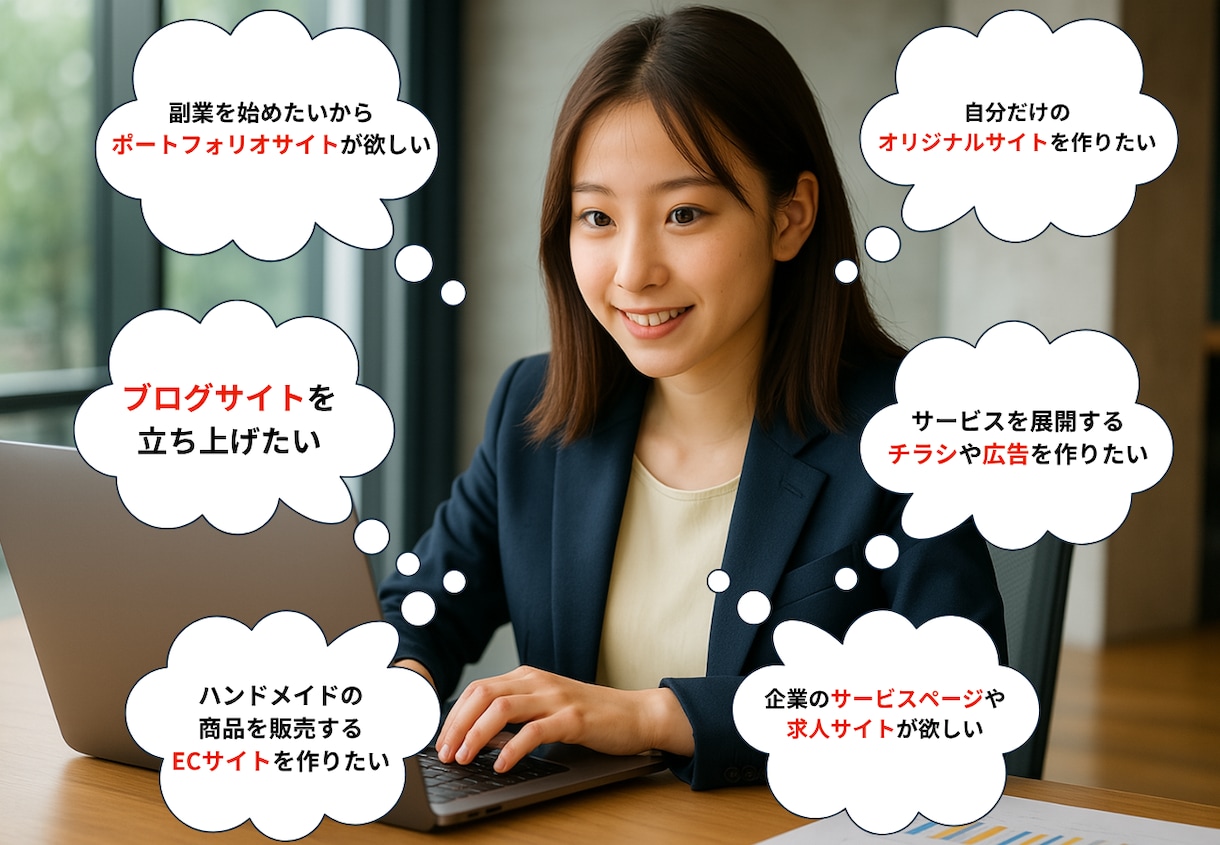 成果につながるWebサイトを制作いたします ビジネスの成長をサポートします。 イメージ3