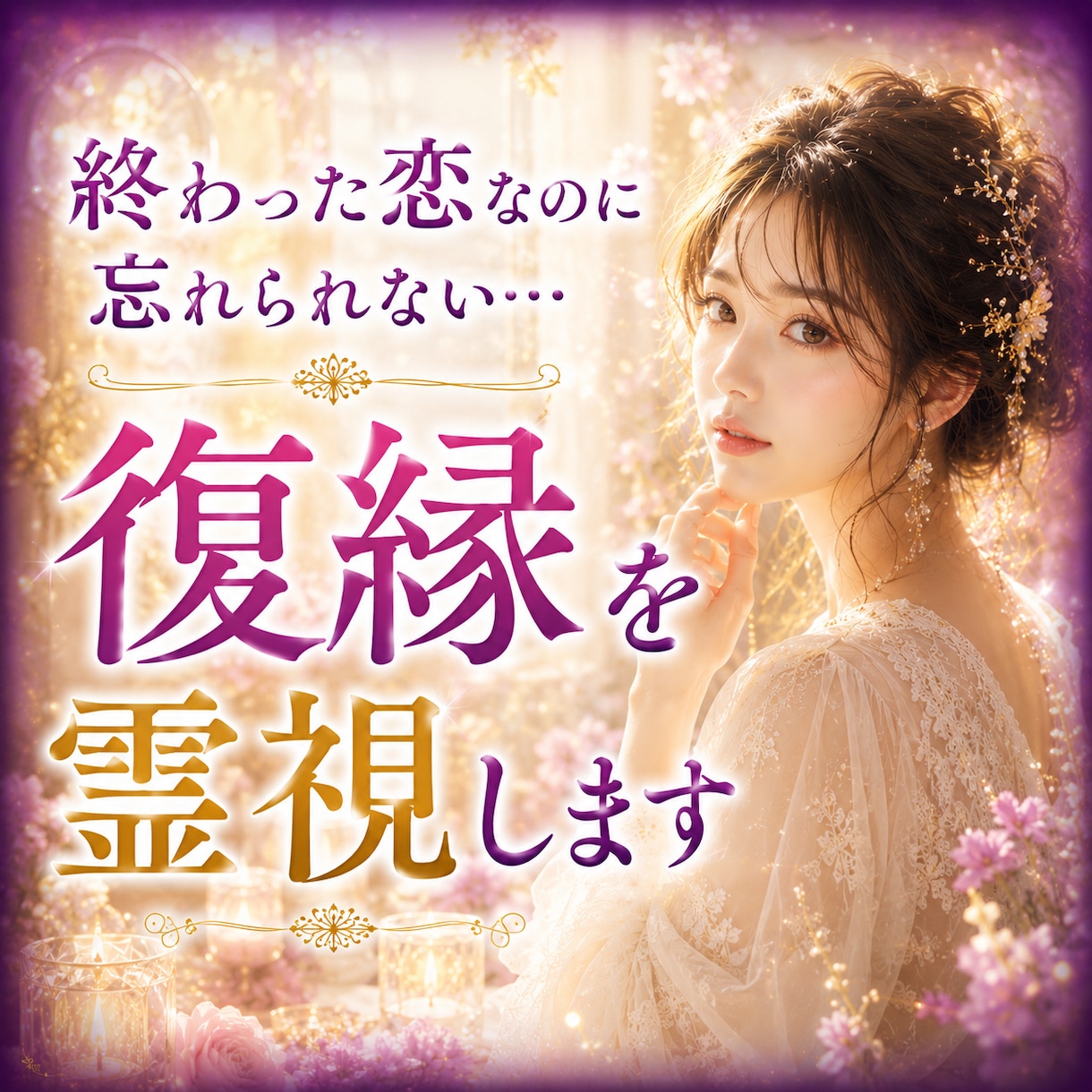終わった恋なのに忘れられない…復縁を霊視します 相手の気持ち・復縁の可能性を魂レベルで読み解きます イメージ1