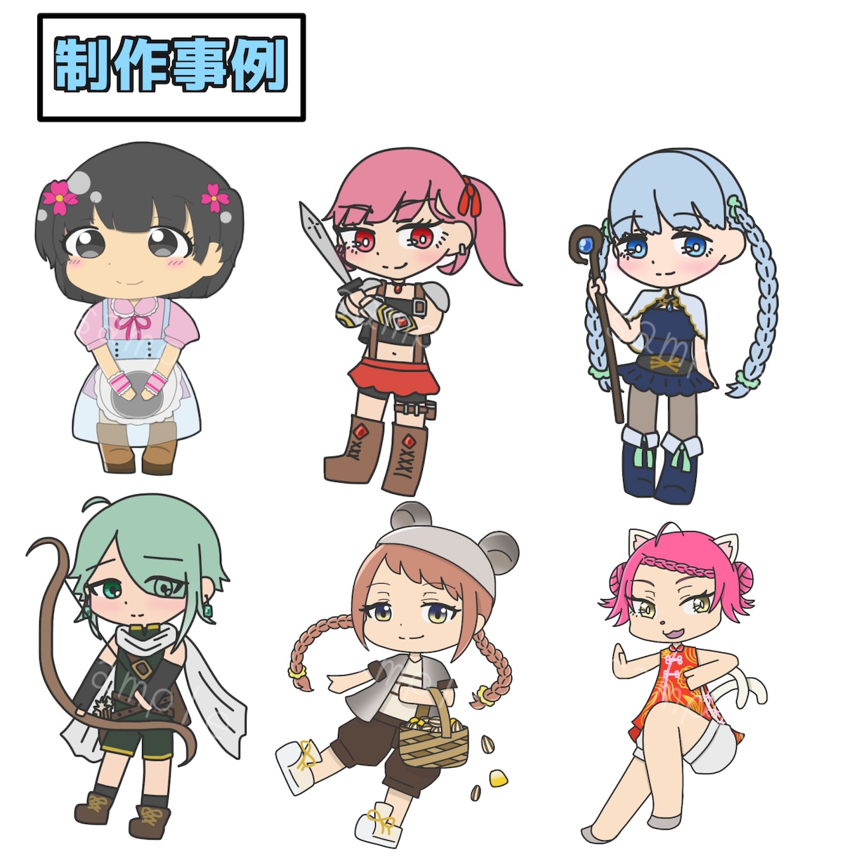 ミニキャラ描きます ミニキャラやSDキャラクターを描かせていただきます！ イメージ4