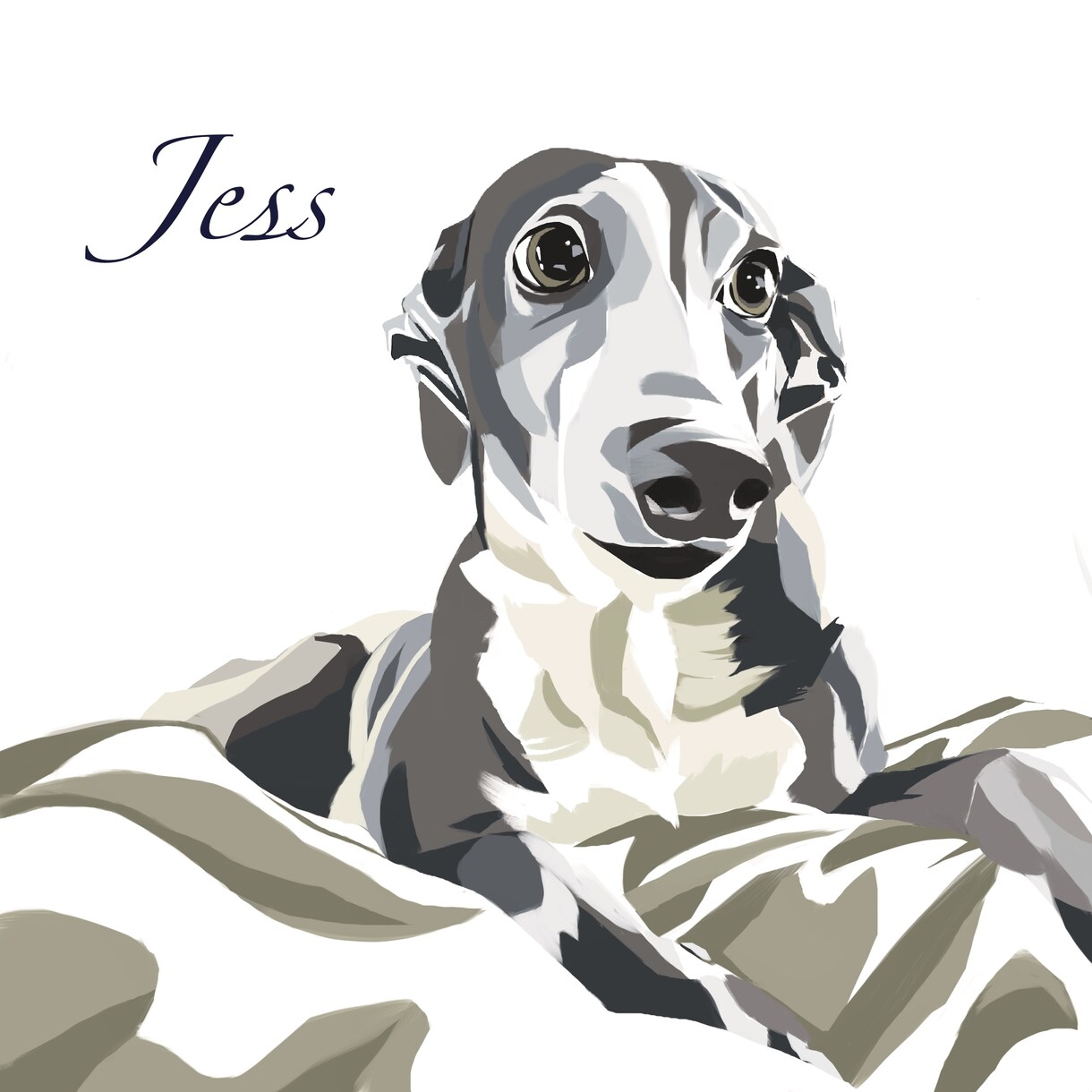 世界に一枚のご愛犬のイラストを描きます アクリル画風の鮮やかなイラストを描かせていただきます！ イメージ8