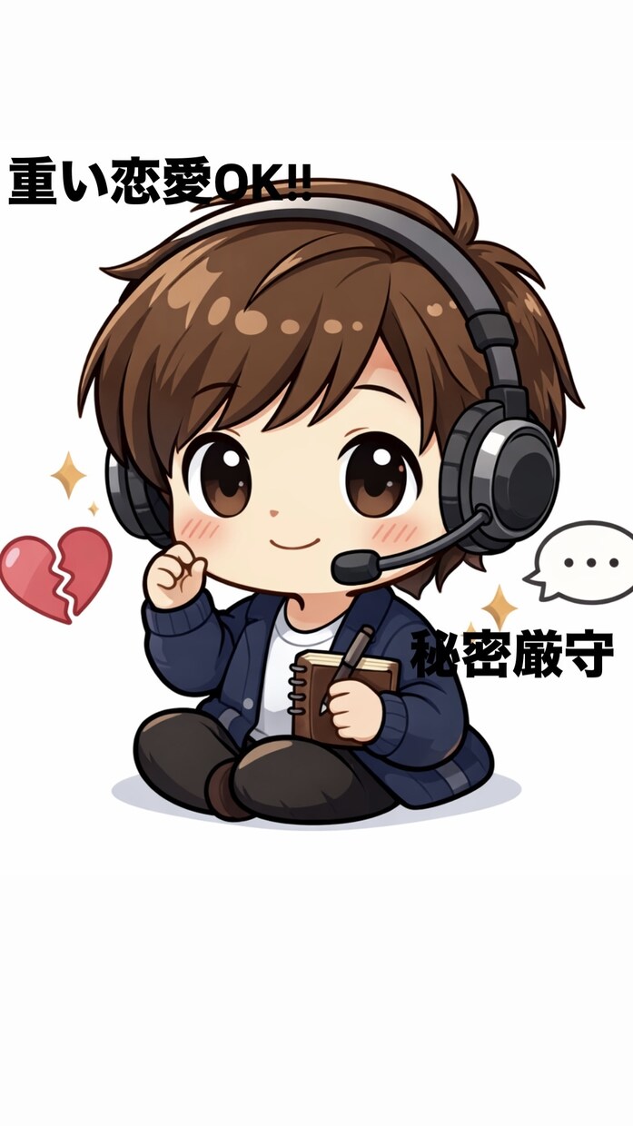 重い恋愛の悩み、否定せずに受け止めます その気持ち、否定しません。まずは話してください。 イメージ1