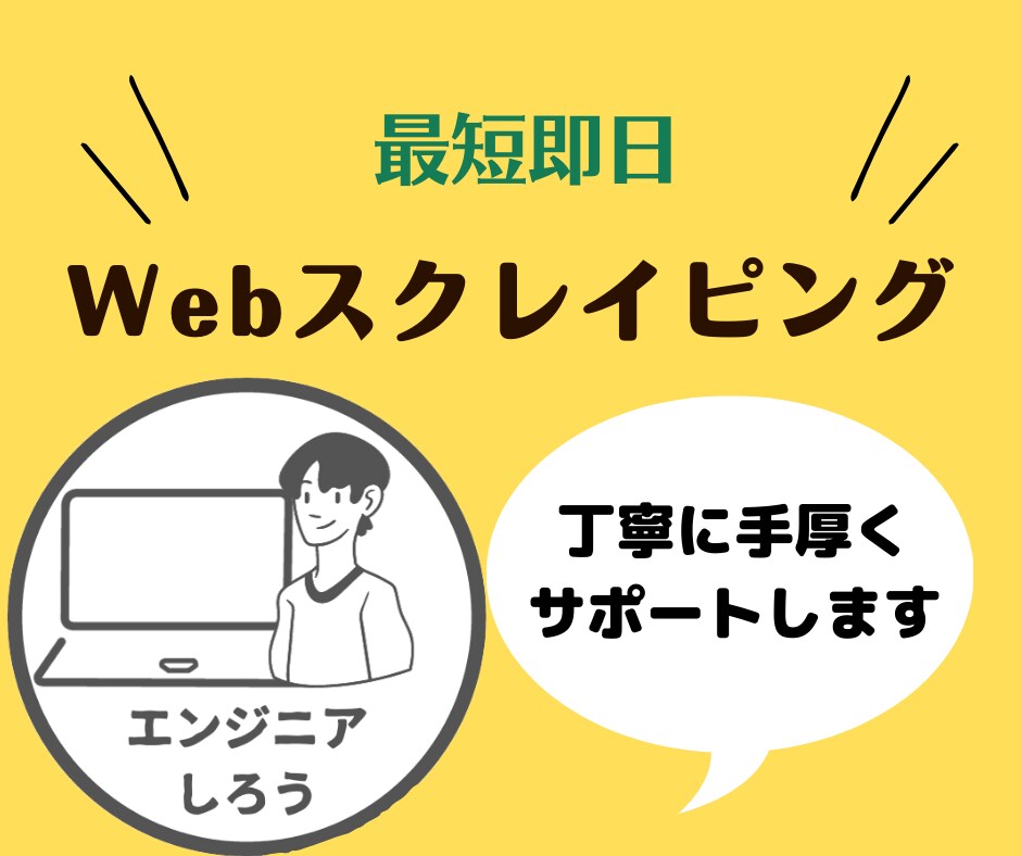 pythonやVBAでWebスクレイピングします 初心者大歓迎！丁寧なコミュニケーションで確実な成果物を提供！ イメージ1