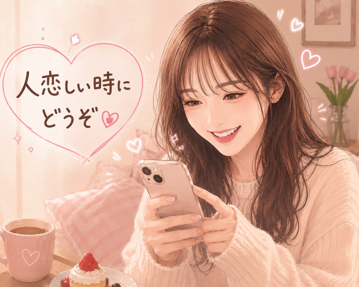 24時間貴方の恋人になります LINE間隔で即レス♡人恋しい時に♡ イメージ1