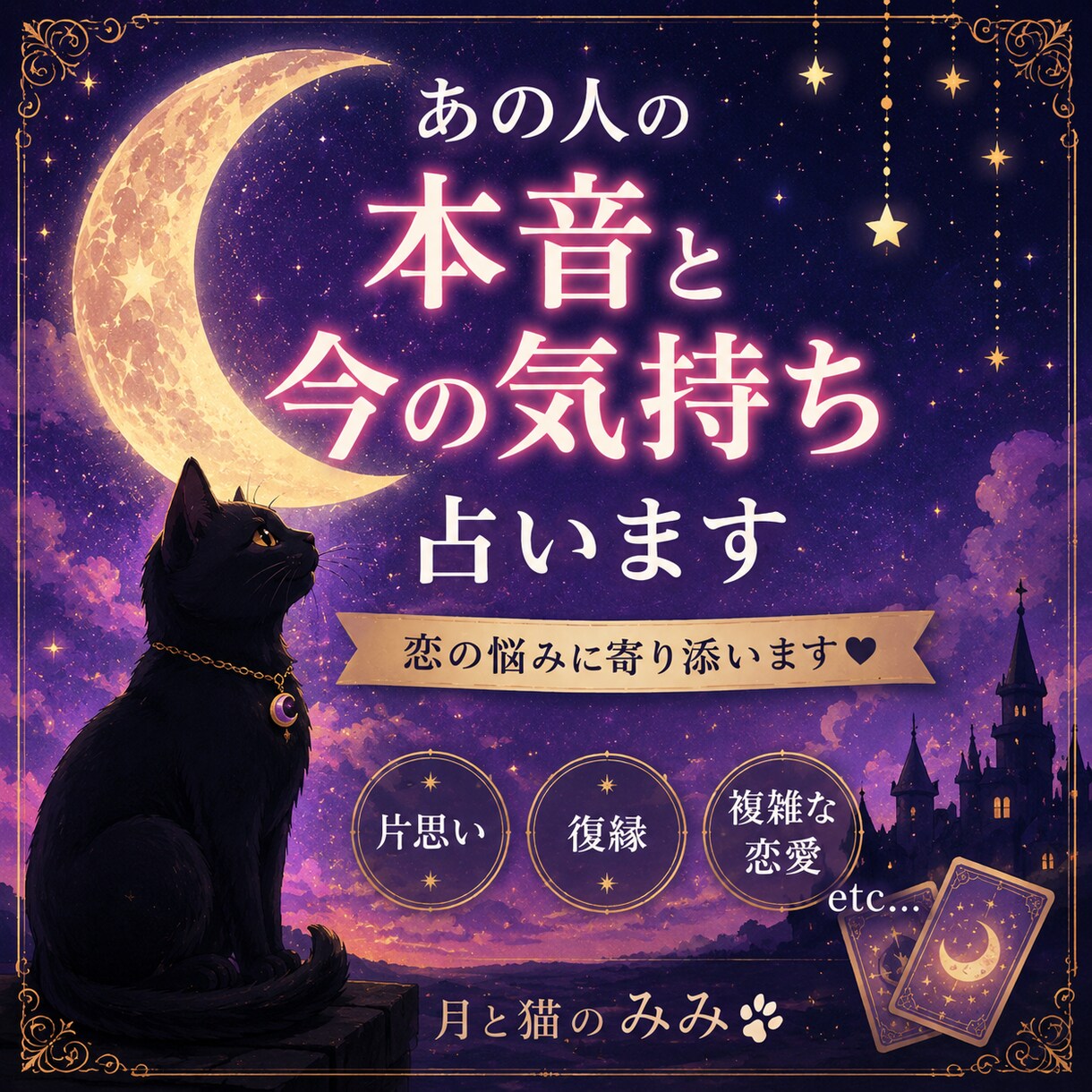 あの人の本音と今の気持ちを占います 連絡がない理由や今後の流れも丁寧に読み解きます イメージ1