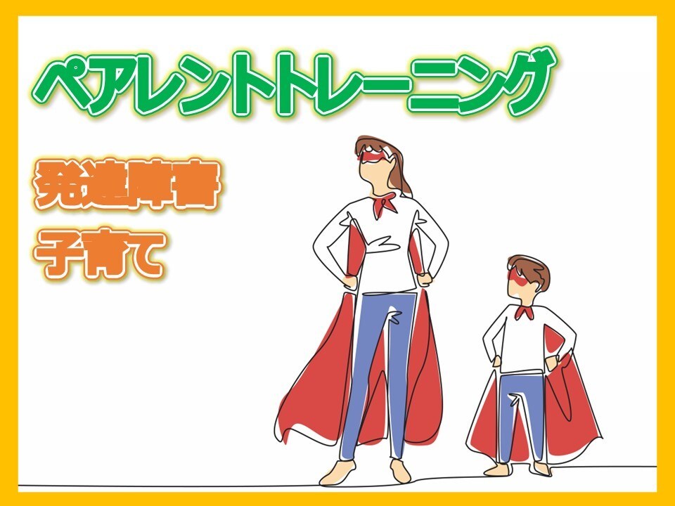 1対1でのペアレントトレーニングを提供します ABA（応用行動分析）を用いた発達障害児の育児支援 イメージ1