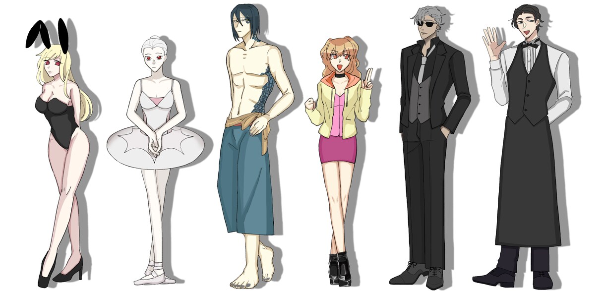 キャラクターの立ち絵イラストを描きます TRPG等に使用できるキャラクターイラスト制作を承ります イメージ4
