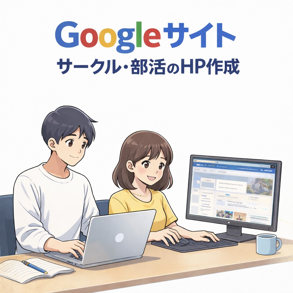 Googleサイト｜サークル・部活のHP制作します サーバー契約不要！月額0円で、ホームページを作成します。 イメージ1