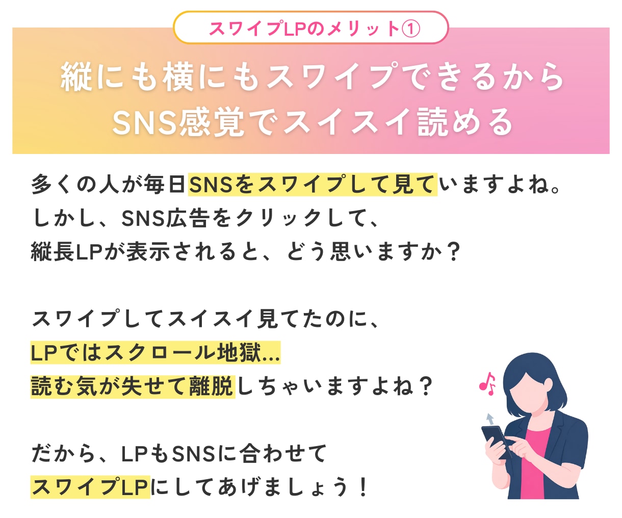 今大流行！欲しいまで一直線！スワイプLP制作します 毎月3名様限定50%OFF！tokifyでスワイプLP制作 イメージ6