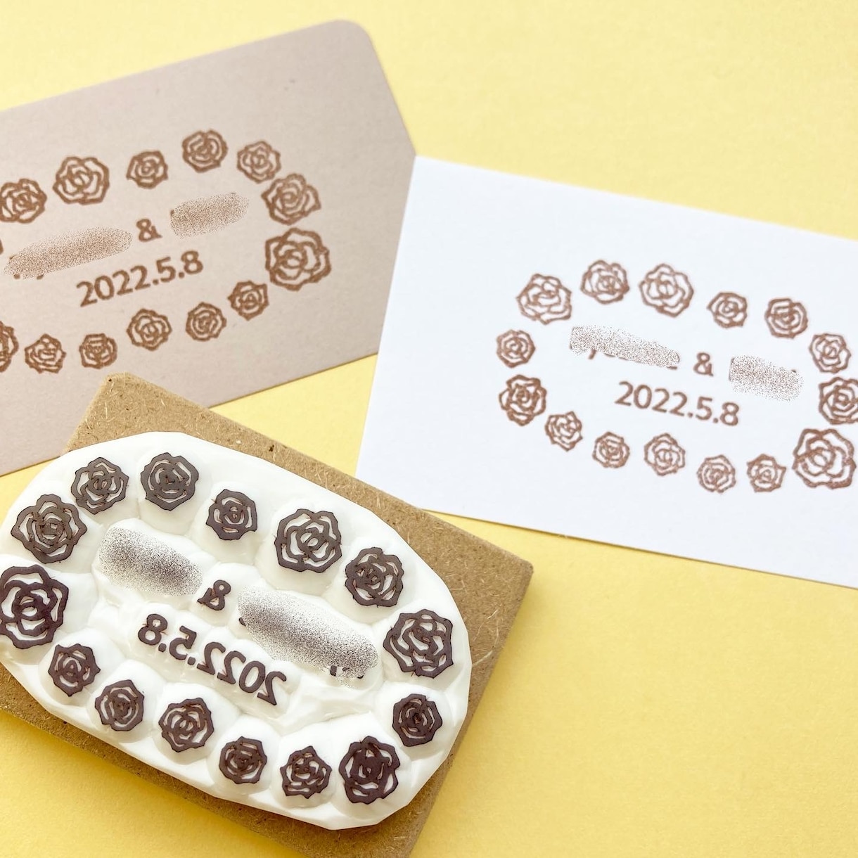 プレ花嫁さまに！ウェディングスタンプお作りします 結婚式用にオリジナルな消しゴムはんこを作りませんか？ イメージ1