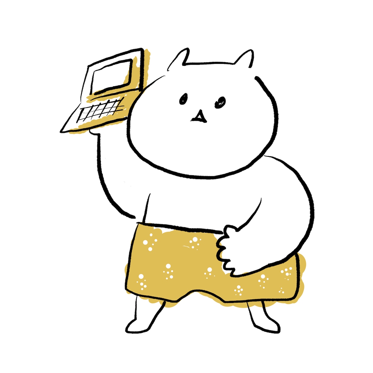 商用利用もOK！ゆる可愛い！イラスト描きます ちょっと力が抜けたような、ゆる〜い動物イラストお任せコース イメージ1