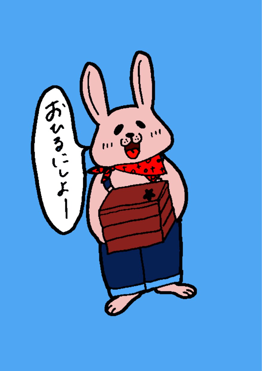 素朴な手書きタッチの動物イラスト描きます どこか憎めない素朴な動物キャラクターに洋服を着させます。 イメージ1