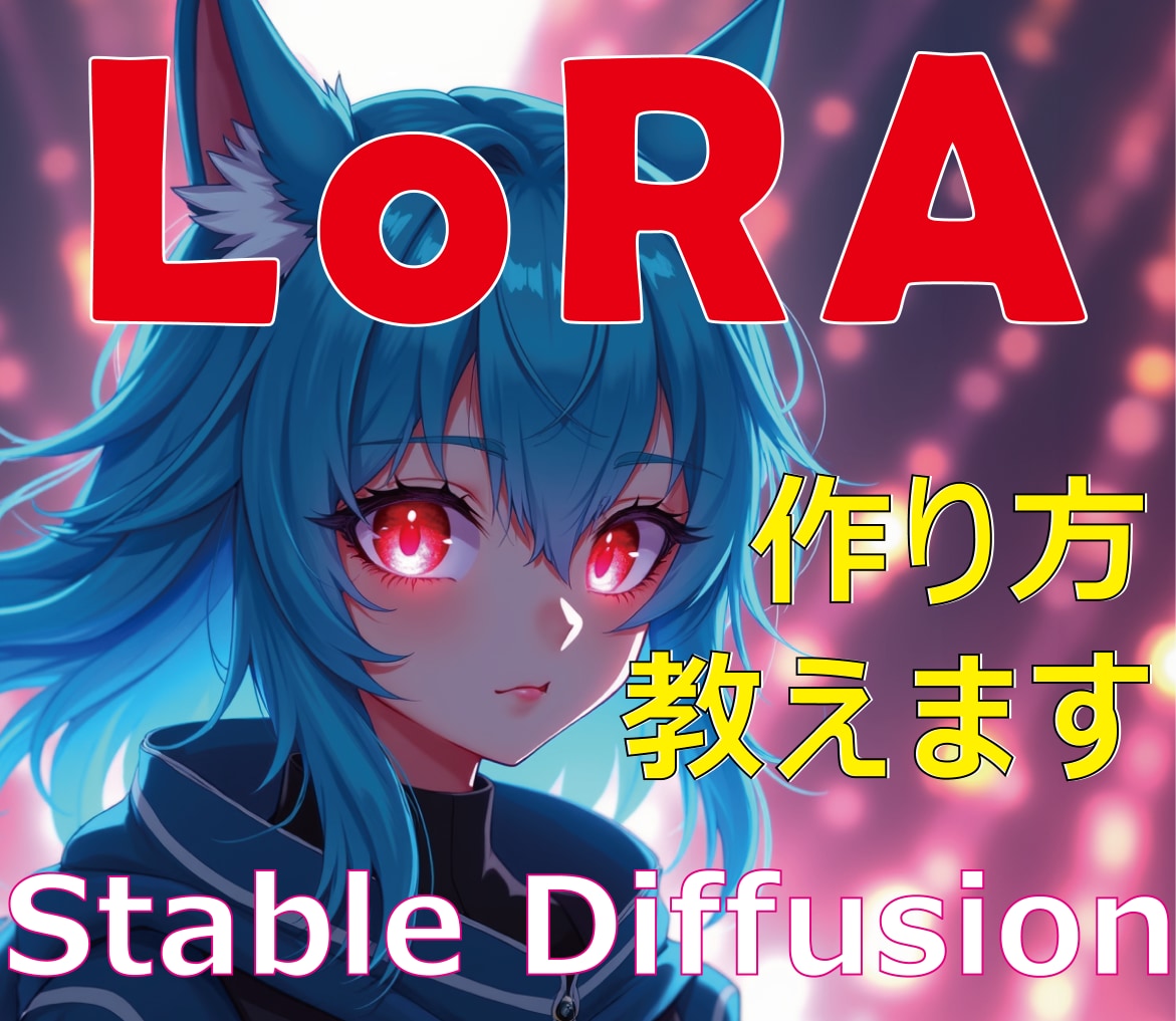 LoRAを作るための環境構築とレクチャーをします Stable Diffusion LoRA画面共有で簡単導入 イメージ1