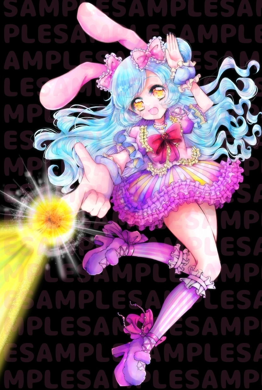 全身OK！かわいい女の子のイラストを描きます きゅるんと大きな瞳が特徴です♪ イメージ2