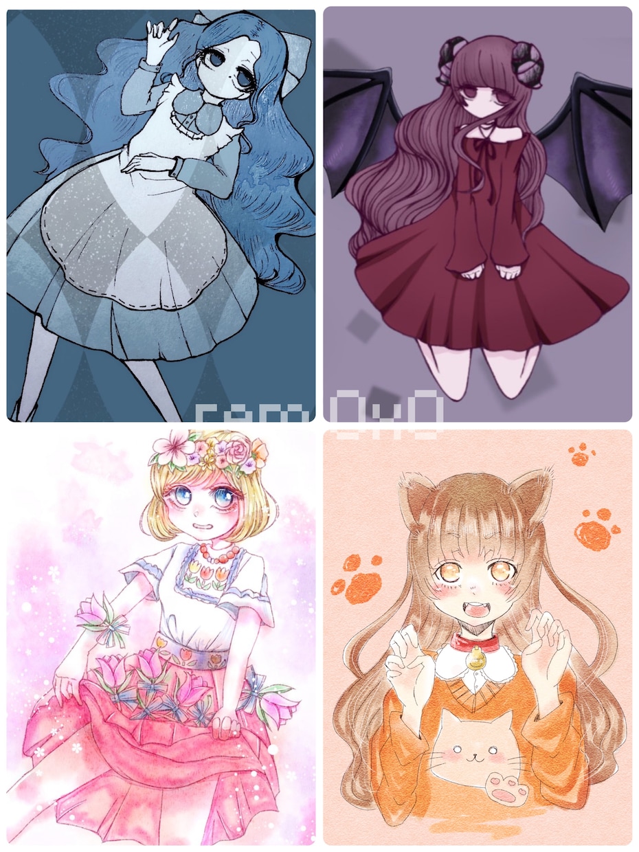 世界に一つだけの可愛い女の子描きます 詳しい相談で理想のイラストをお届け！ イメージ2