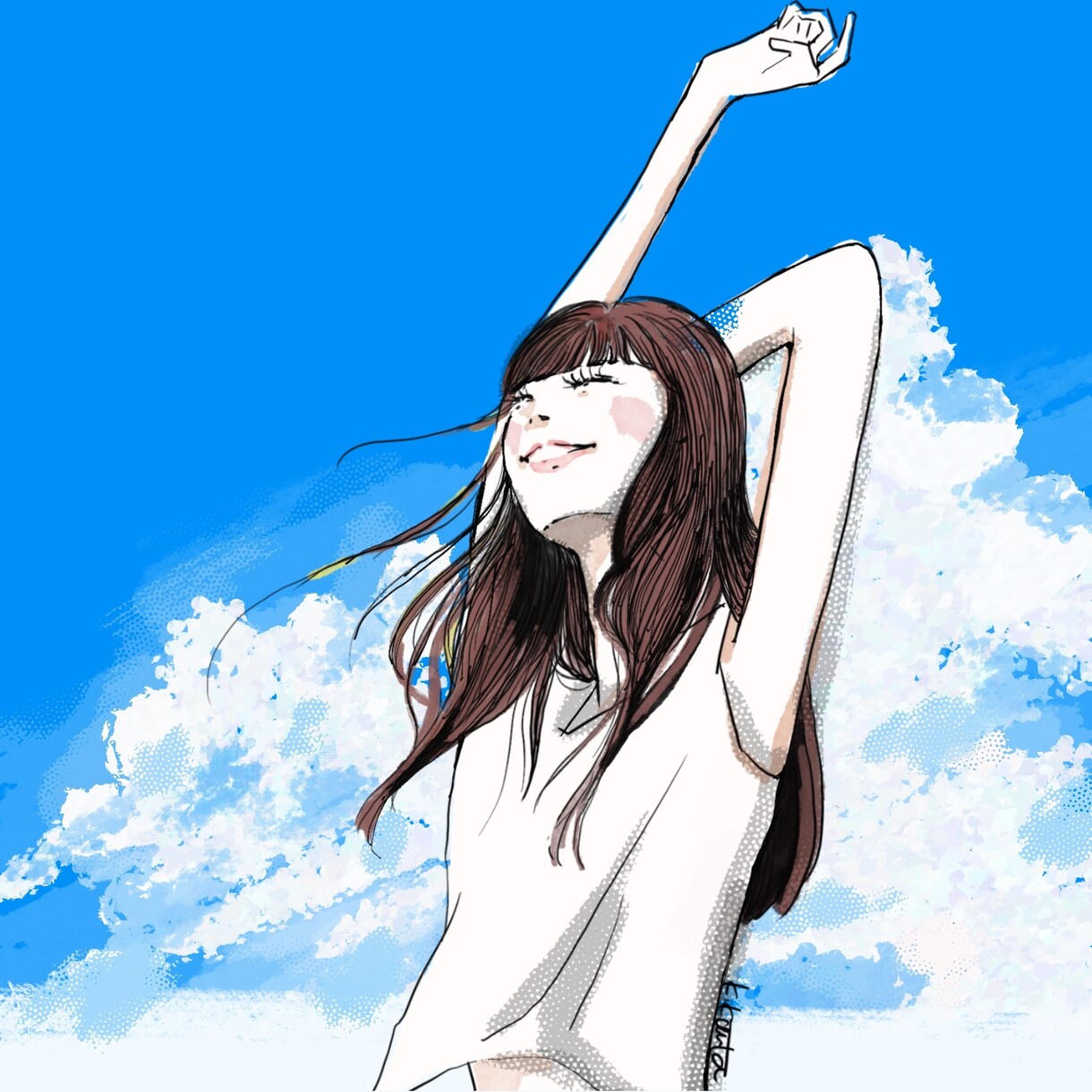 きれいな女の子描きます お写真を元に透明感あるオシャレな女の子データ制作します。 イメージ2