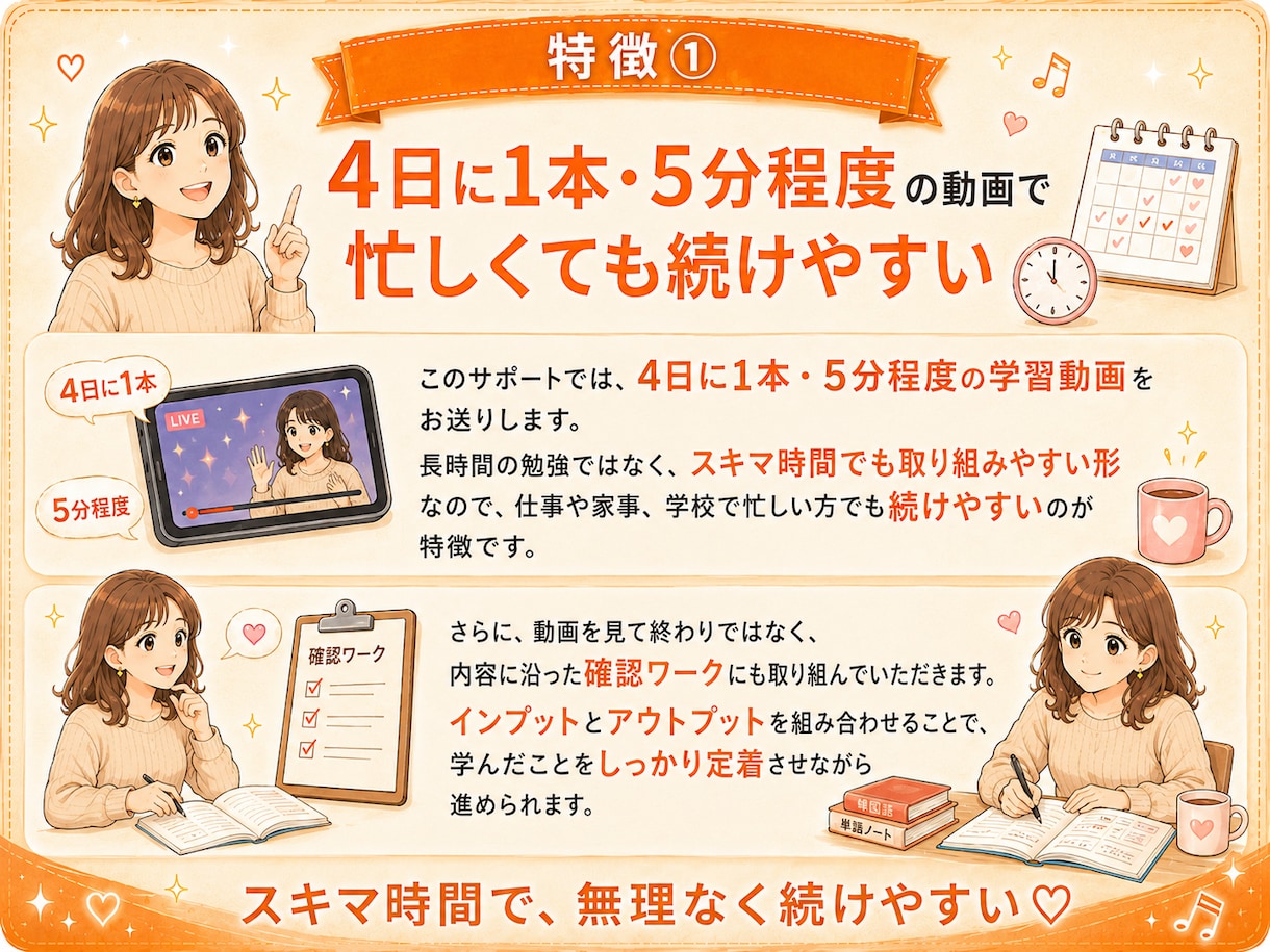 推し活に特化した韓国語1ヶ月伴走サポートします 初心者OK！推し活で楽しく聞き取り力UP♪ イメージ4