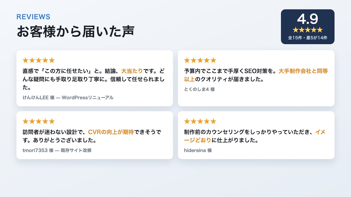 飲食・美容・医療｜集客できるHPを制作します プラチナ認定｜初回3時間以内返信・修正無制限・丸投げOK イメージ6
