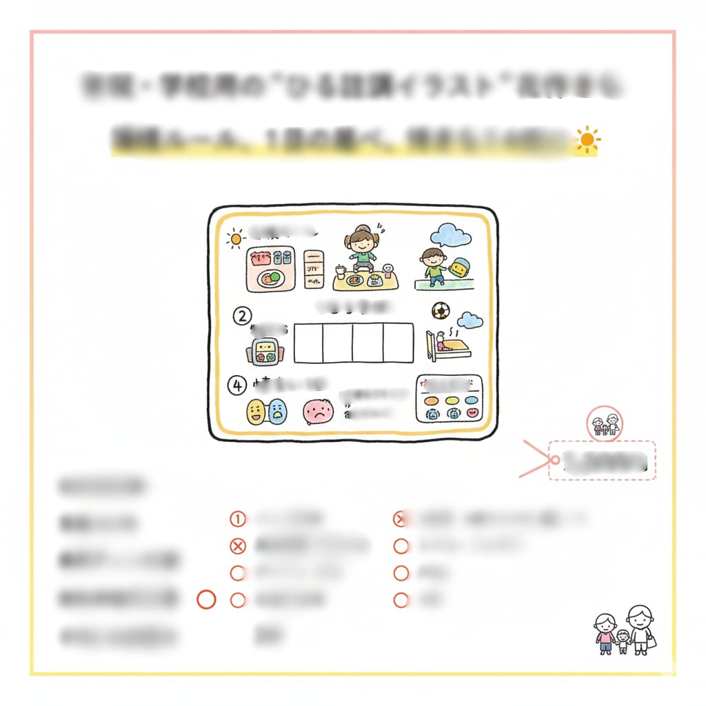 育児や生活のルールや気持ちをイラストで図解します 言葉で伝わらない世界を可視化☀️ イメージ1