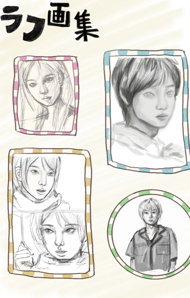 商用利用OK！レトロな人物画を制作します SNSアイコン、立ち絵、などを厚塗りでおしゃれに。 イメージ6