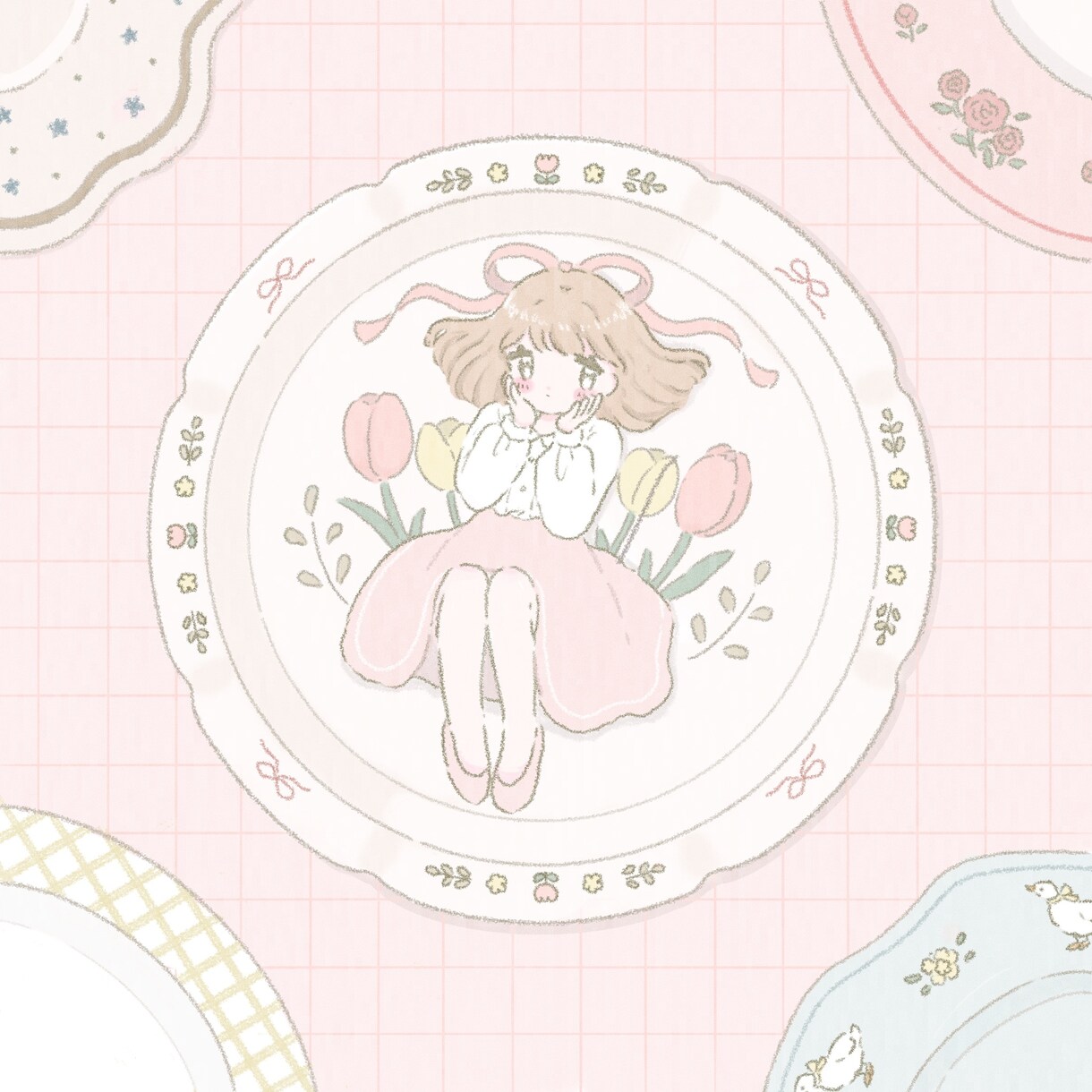 ふわふわしたあたたかみのあるイラストお描きします 一枚絵、挿絵、サムネなどにいかがですか？ イメージ10