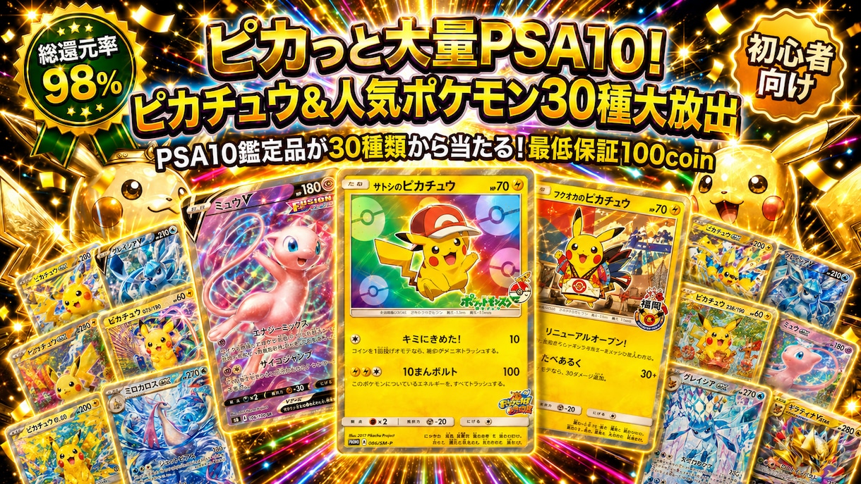 ポケカオリパの販促サムネを現役運営者が作ります サムネだけでなく企画・還元率まで対応できます イメージ4