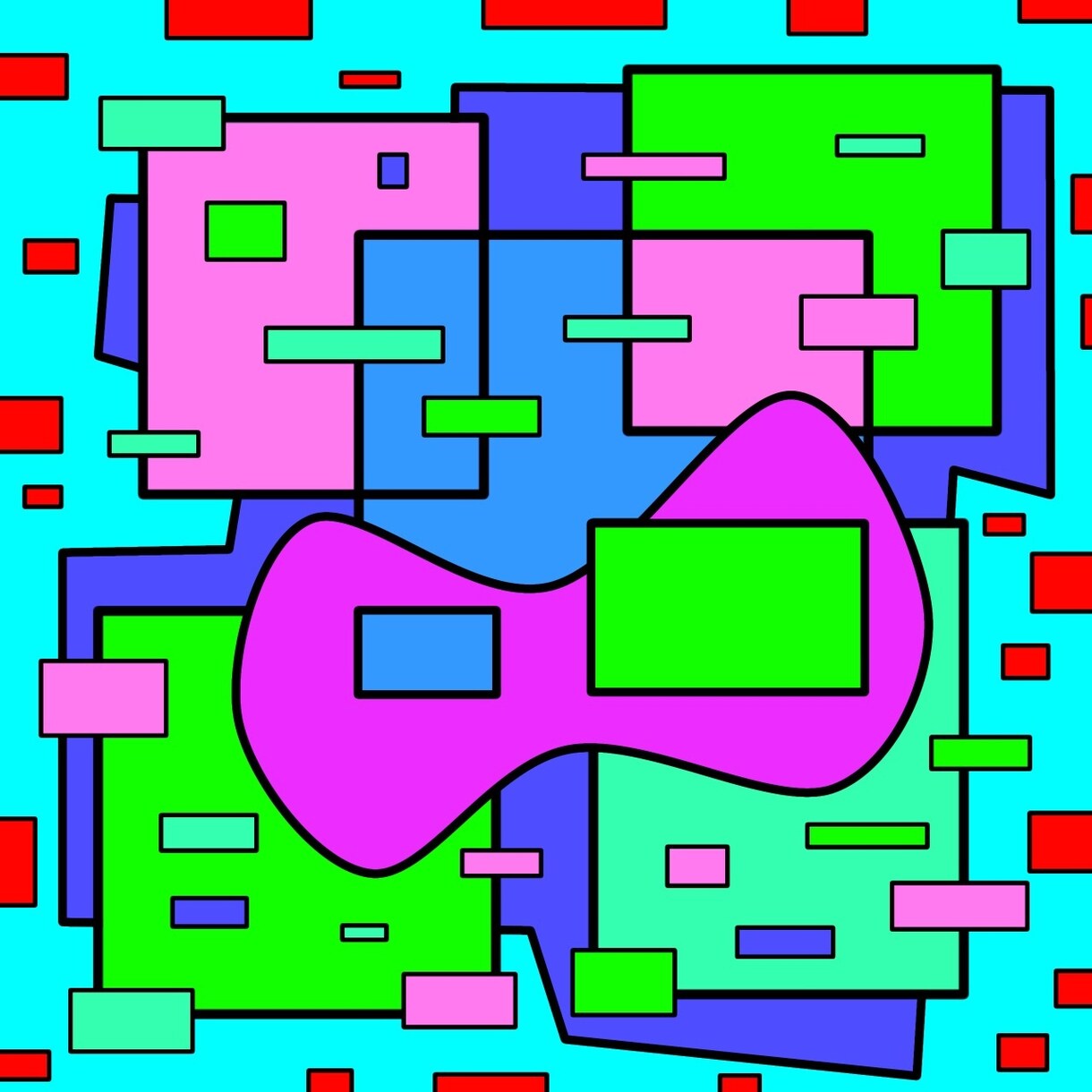 SNS向けの抽象的画アイコンを作成します 抽象的なイラストを作成します。服やアイコンのデザインに！ イメージ6