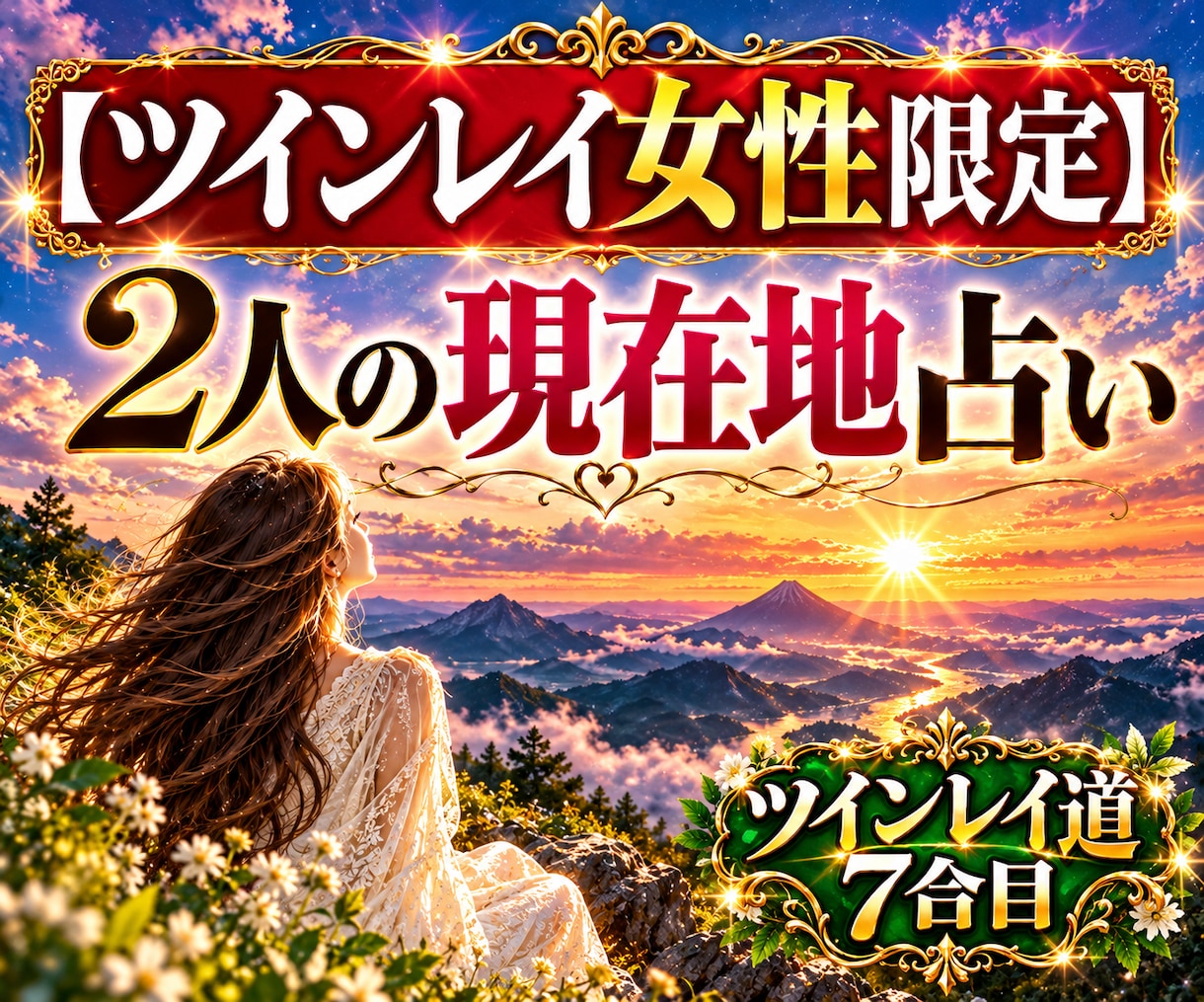 ツインレイ女性限定で2人の現在地を占います 自称でかまいません。こちらの占いは【ツインレイ女性限定】です イメージ1