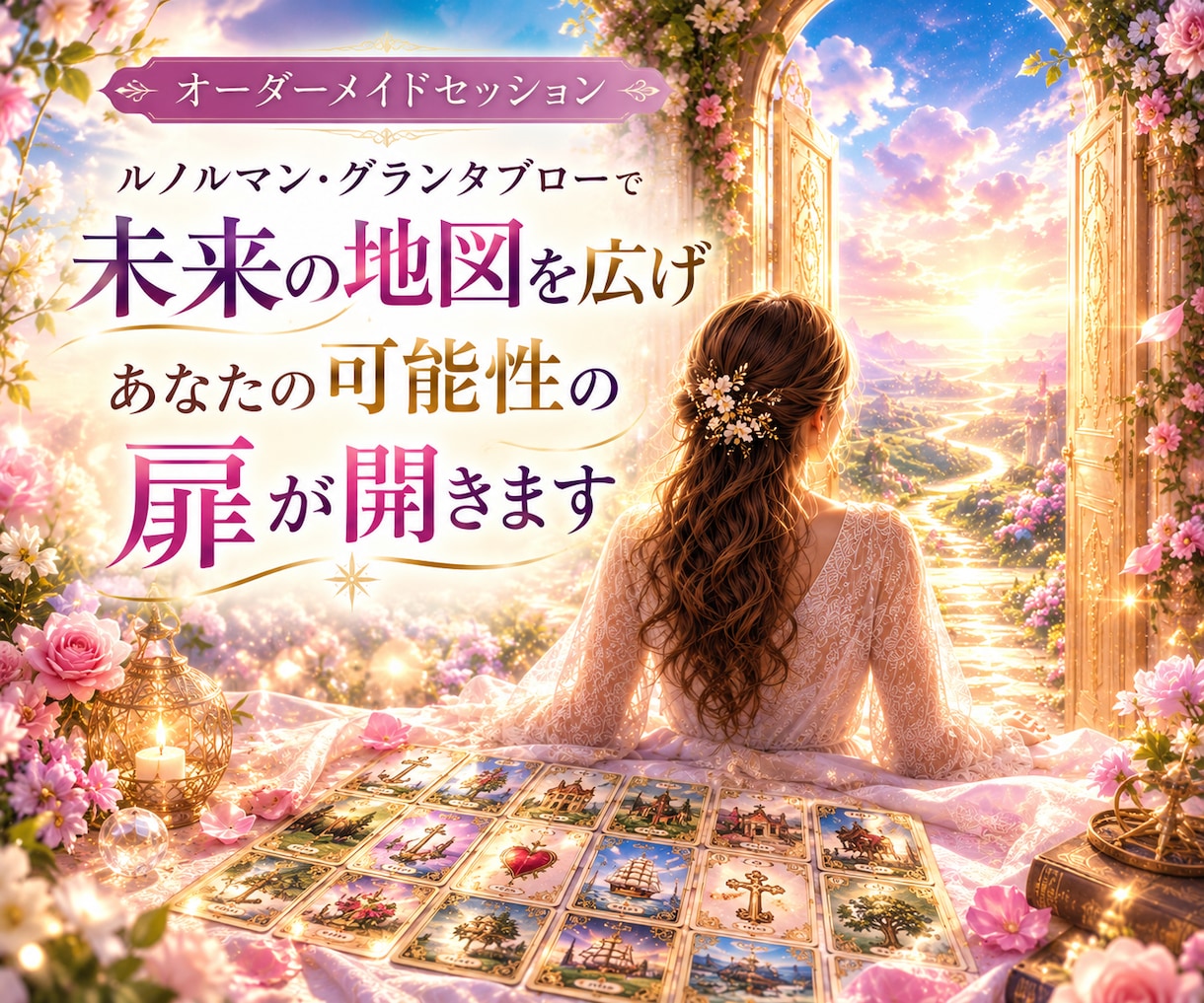 未来予測＊ルノルマングランタブローで読み解きます 36or45枚のカードで彼の気持ち、現状、未来を映し出します イメージ2