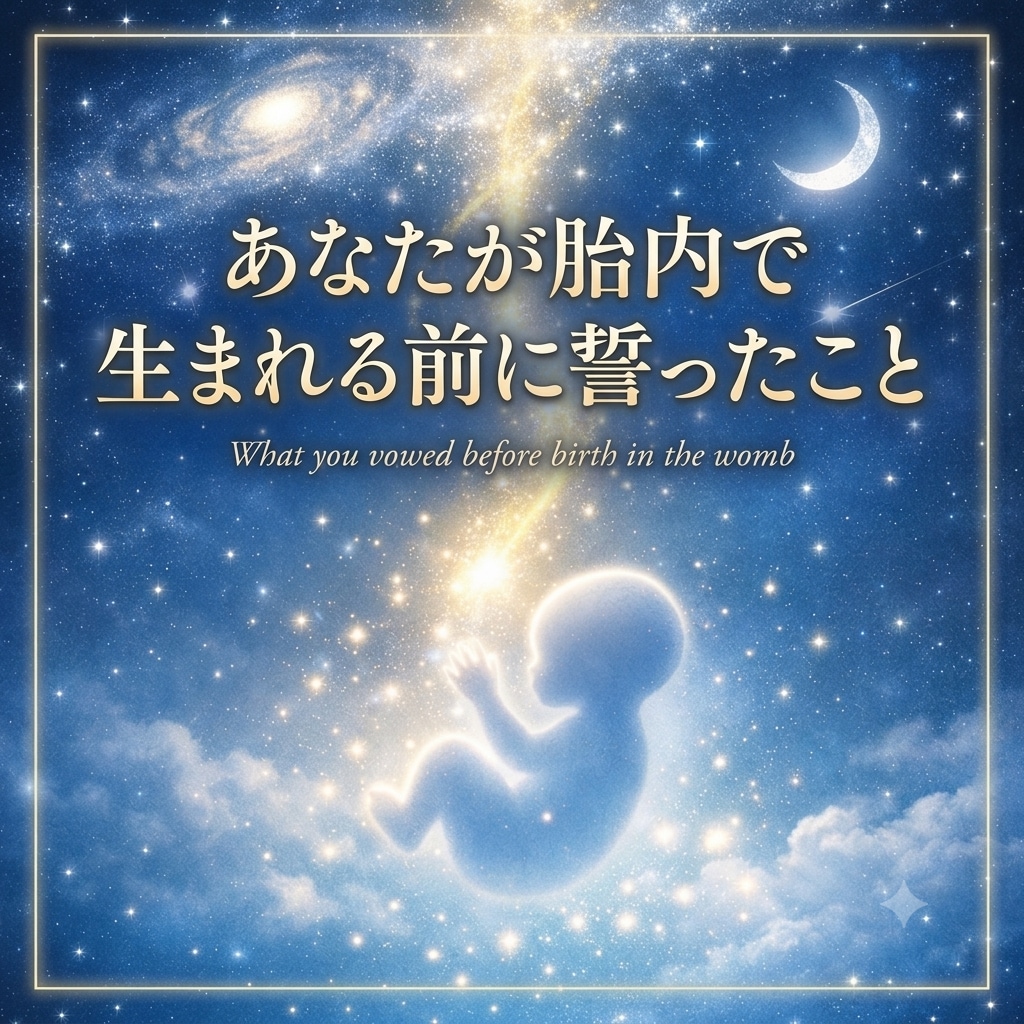 あなたが胎内で生まれる前に誓ったことを伝えます ここにいることを選んだ自分の不思議に気付いた方へ イメージ2