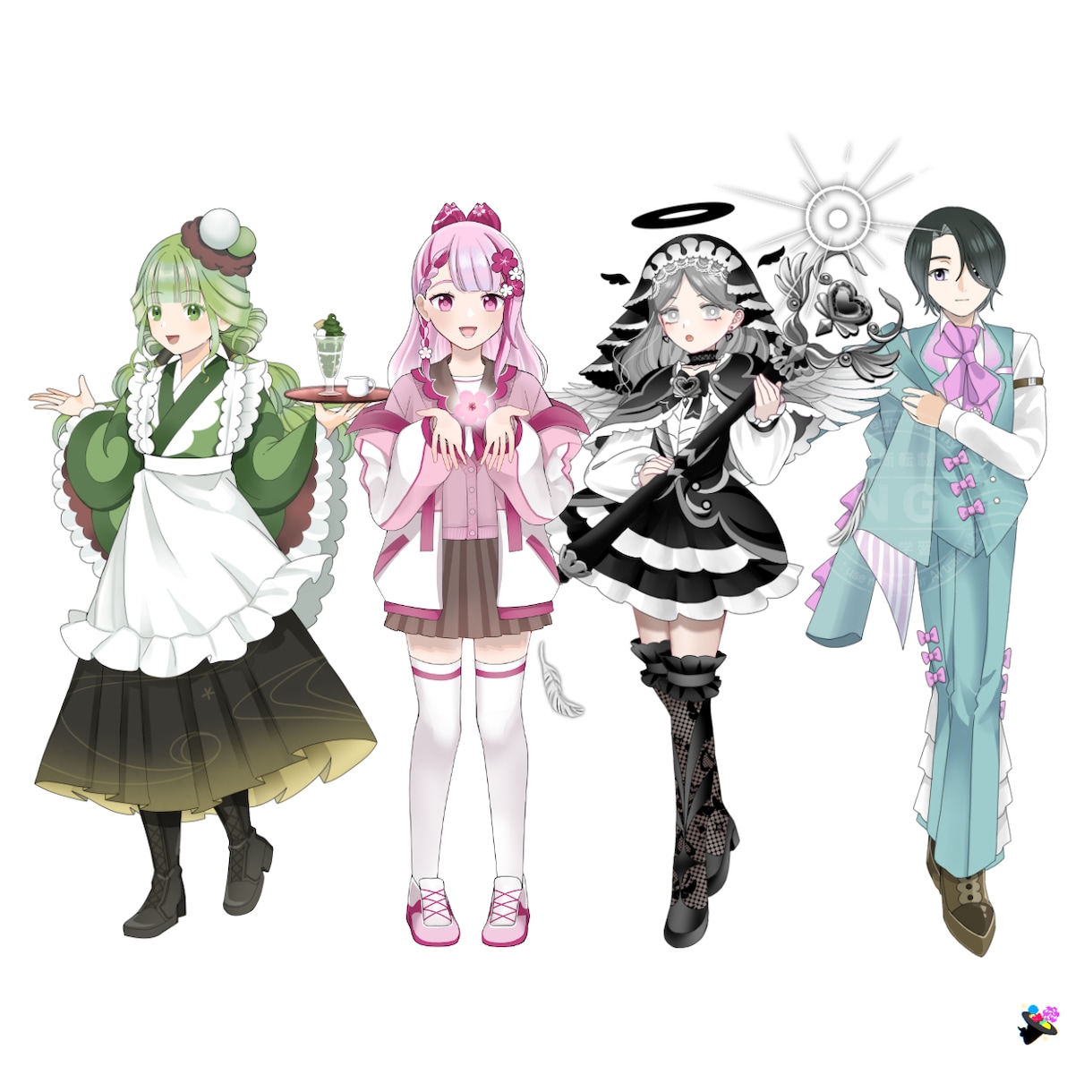キャラクターイラスト制作します 用途に合わせた立ち絵・一枚絵などお描きします イメージ6