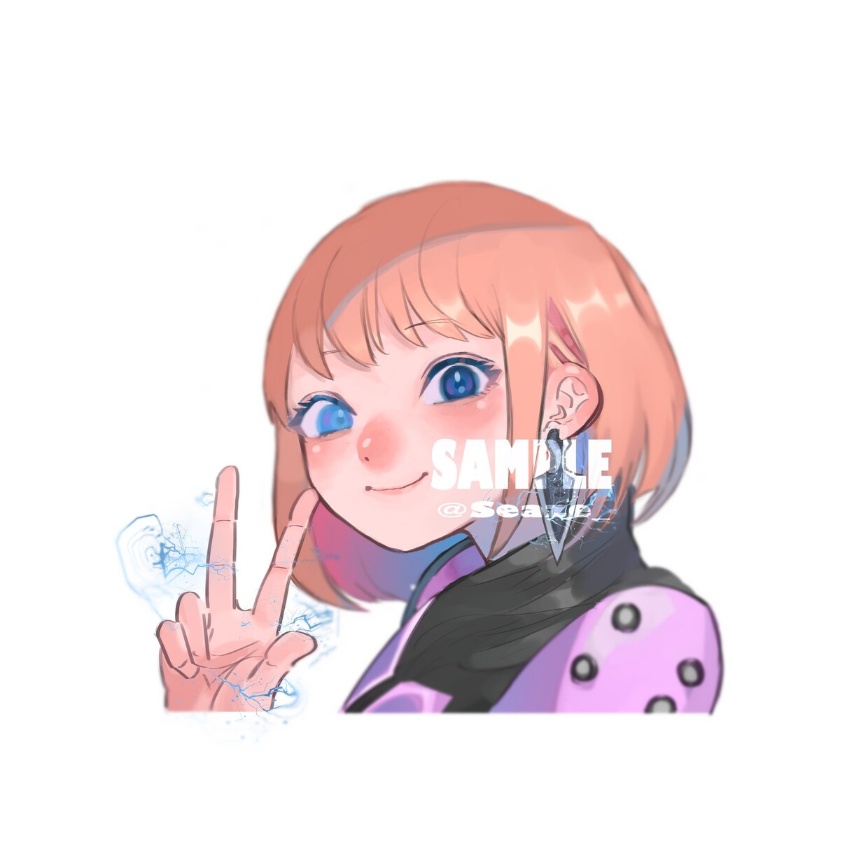 SNS等のアイコンをお絵かき致します アイコンサイズ1：1のイラストを制作いたします。 イメージ2