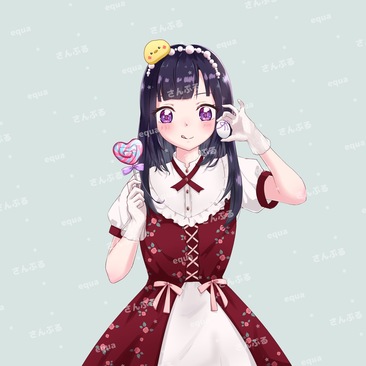 アイコン・サムネ・歌みた・配信用イラスト描きます 女の子キャラやかわいい世界観表現します！ イメージ7