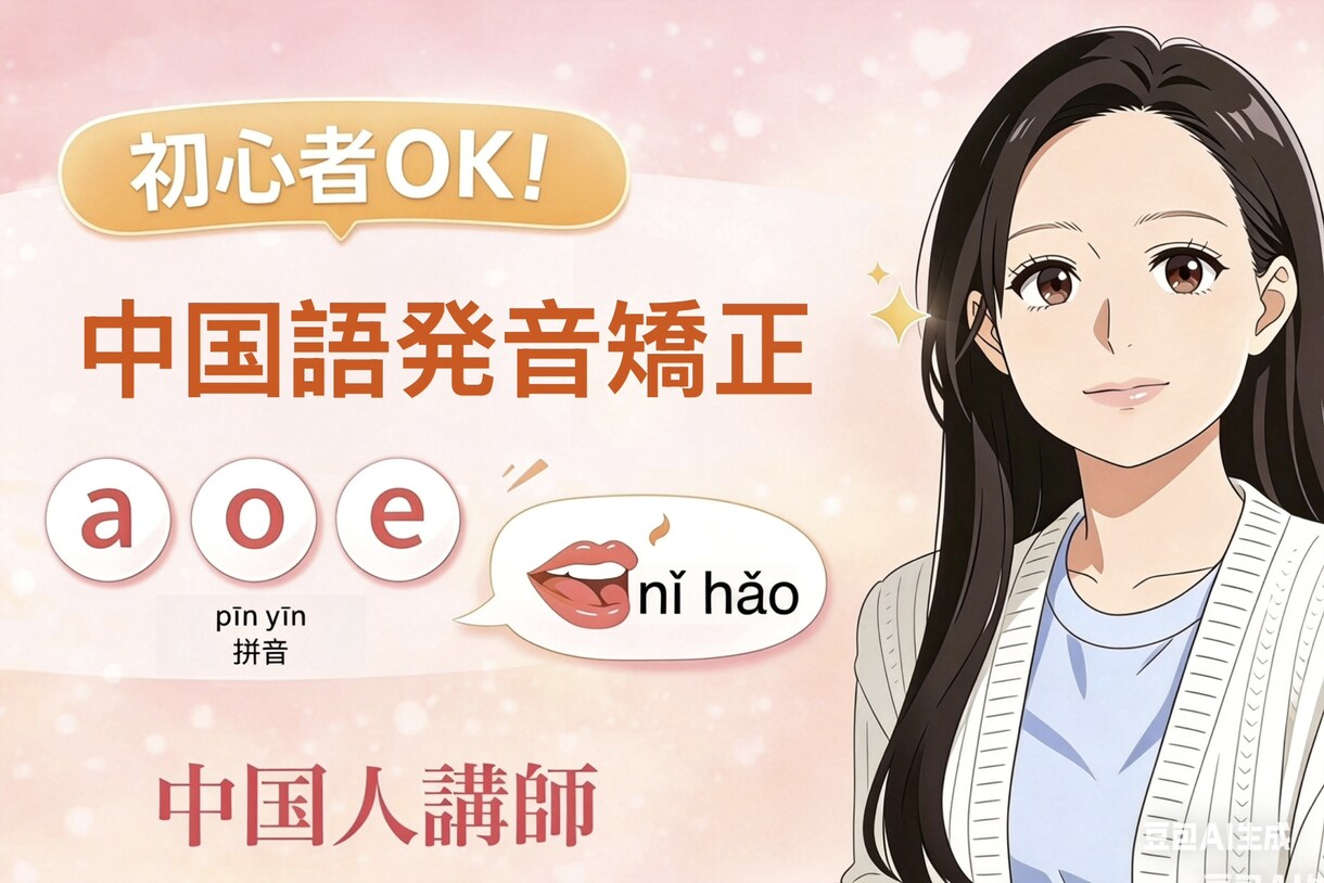 中国語の発音をネイティブレベルに矯正します 中国人講師が声調や「前鼻音・後鼻音、翘舌音」の発音チェック イメージ1