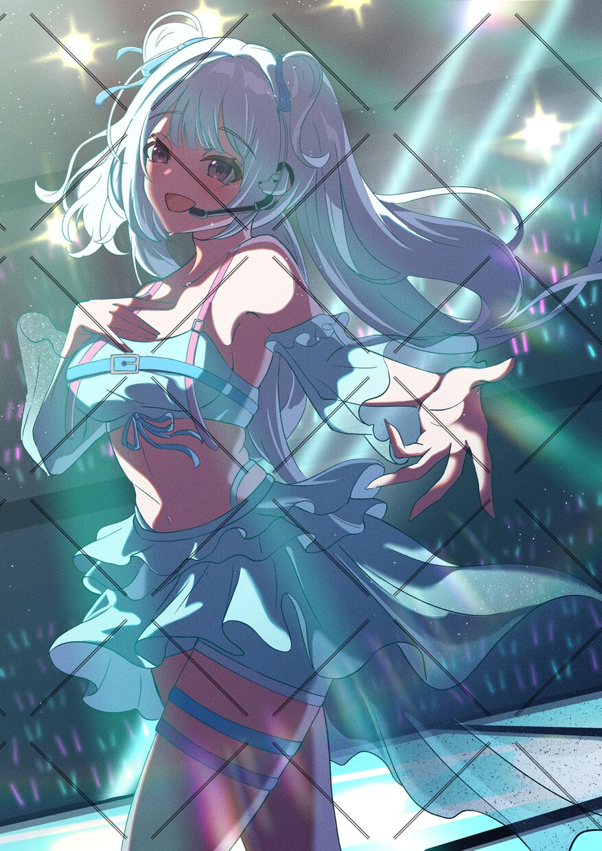 目を惹く華やかな一枚絵を描きます 光と彩度の映える世界観イラスト イメージ10
