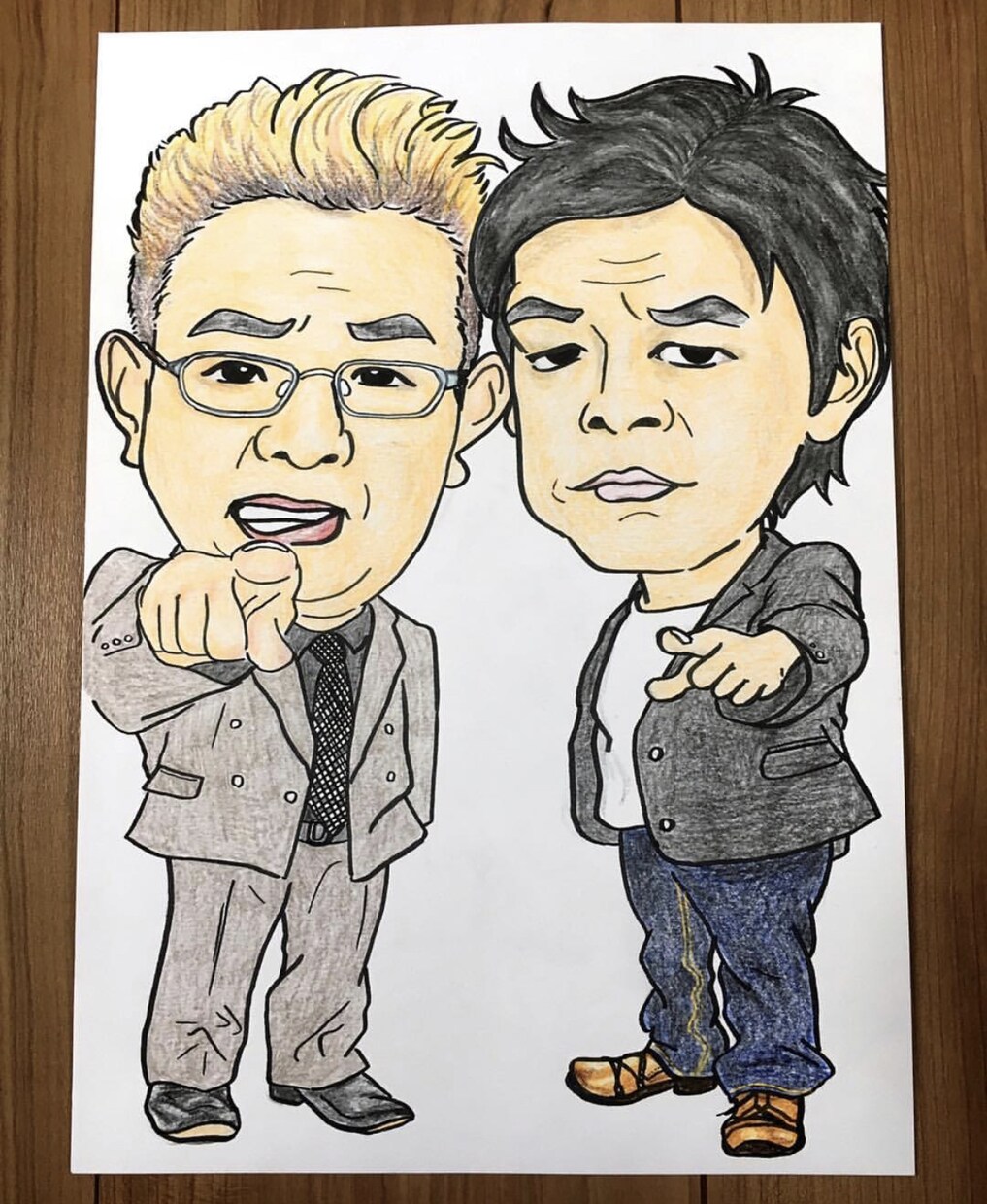 オリジナル似顔絵描きます 似顔絵、全身似顔絵（顔デカ）、ペットのイラストなど。 イメージ2