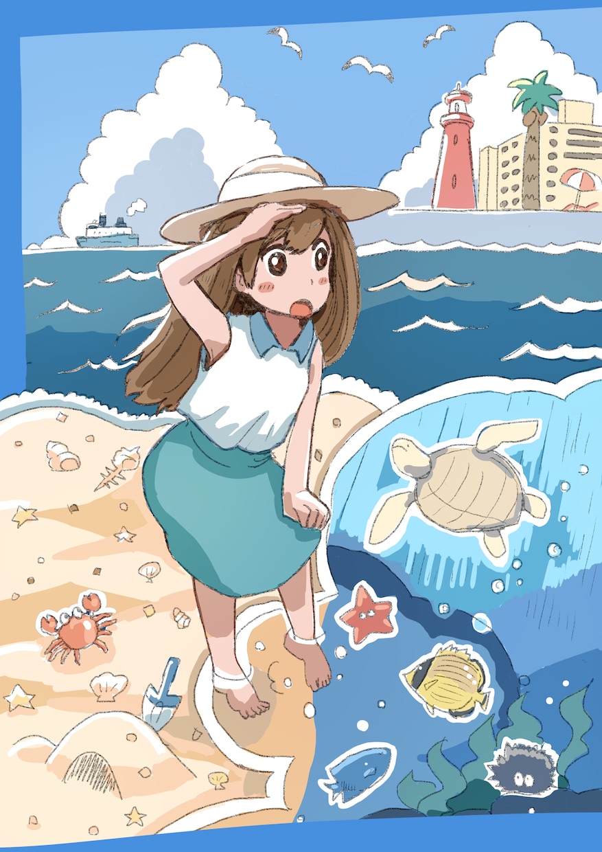 ほのぼのとして可愛いイラストを描きます 淡い色調でポップな雰囲気・シンプルな挿絵風イラスト描きます！ イメージ6
