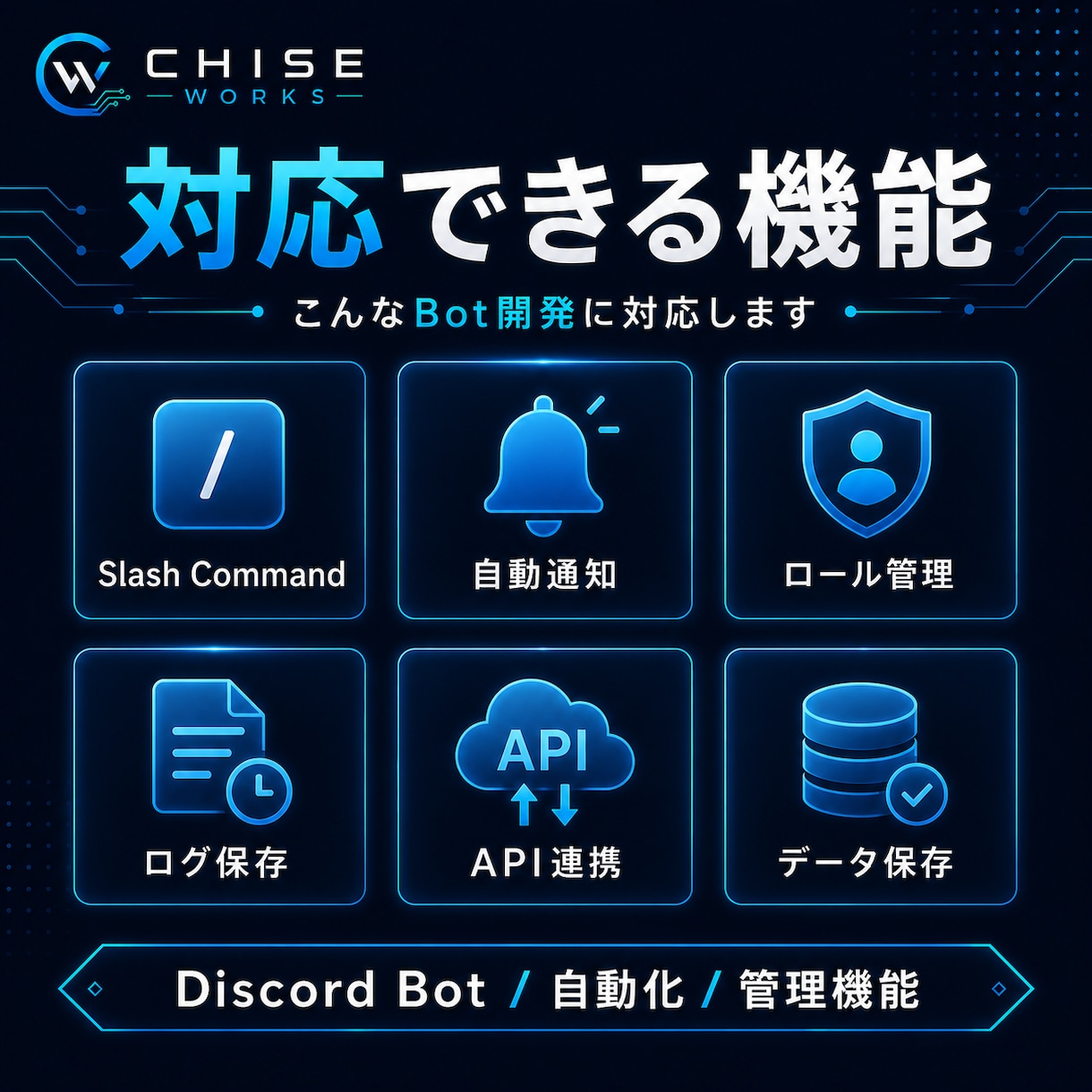 あなた専用のDiscord Botを開発します 管理・通知・自動化など欲しい機能を形にします イメージ2