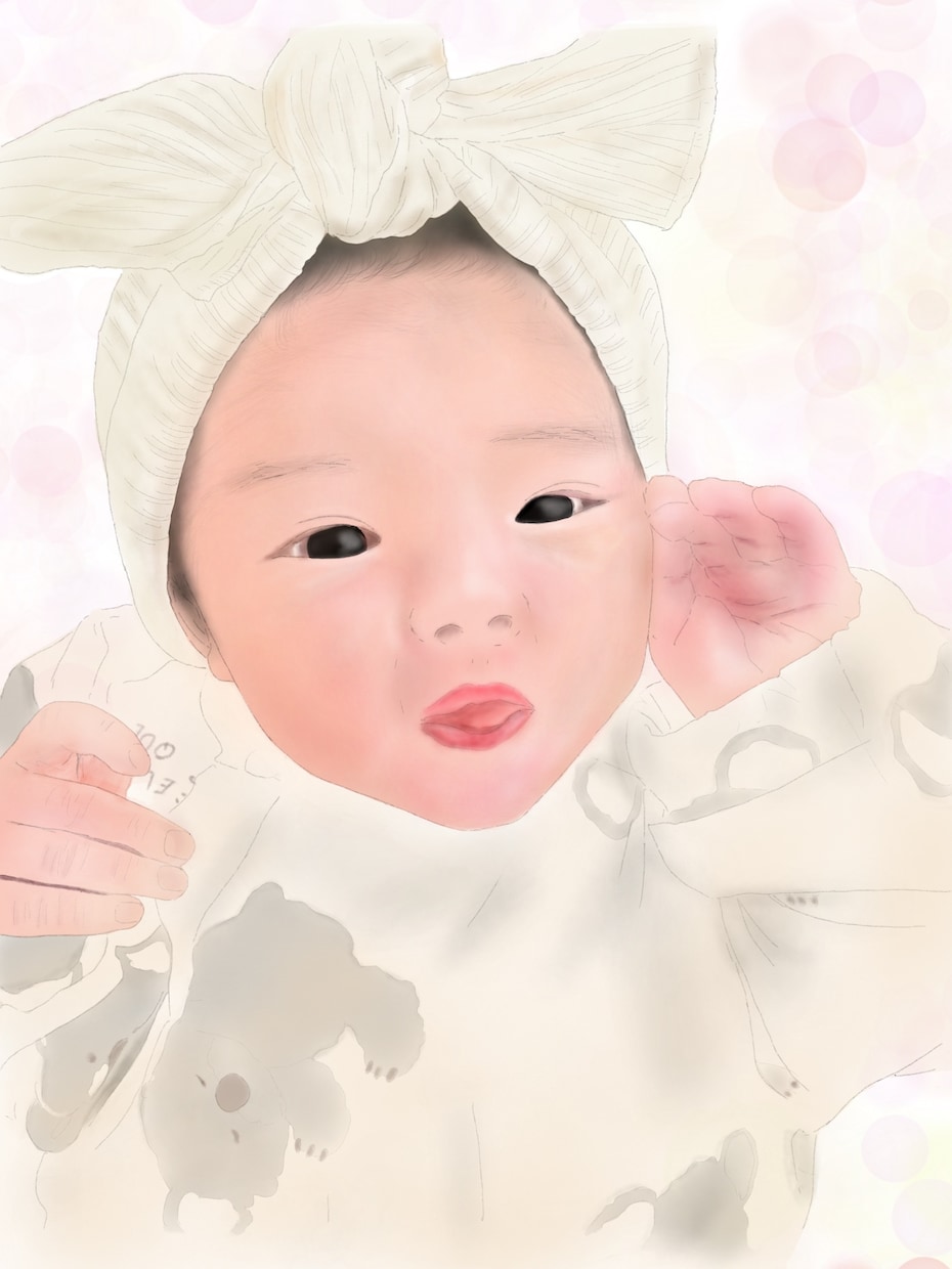 リアルで繊細！優しい雰囲気の似顔絵描きます お子さんの似顔絵・似顔絵アイコンなど イメージ3