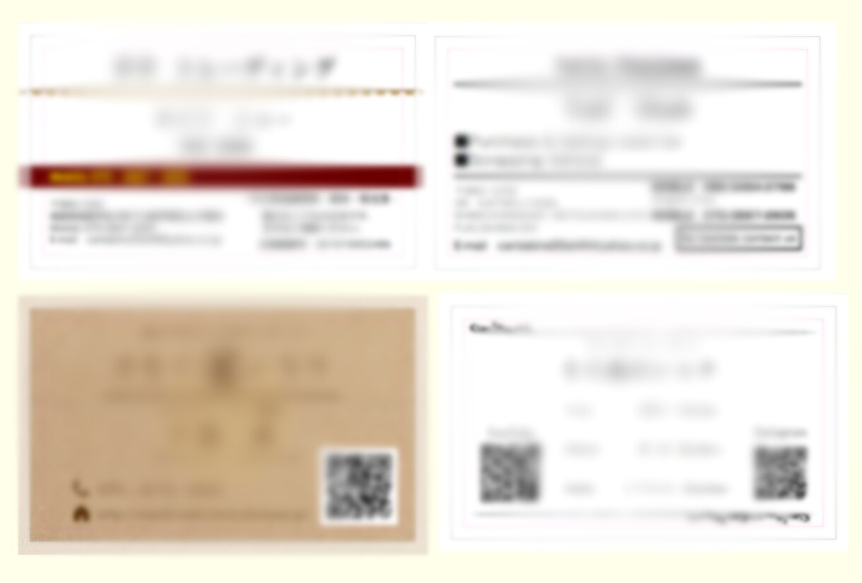 名刺作成いたします 顔写真入り・QRコード入り作成できます。 イメージ3