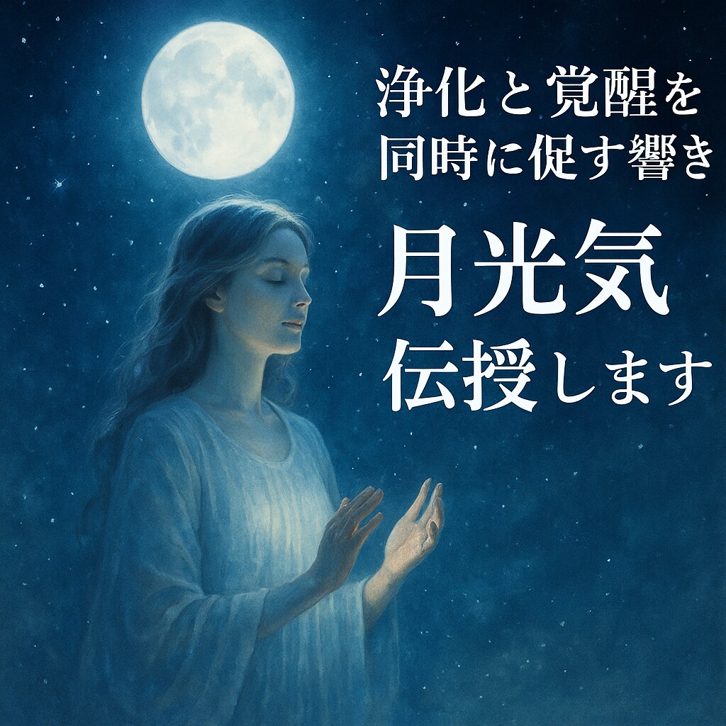 浄化と覚醒を同時に促す響き　月光氣伝授します 月光の浄化波動で魂を清め覚醒を促す氣功伝授 イメージ1