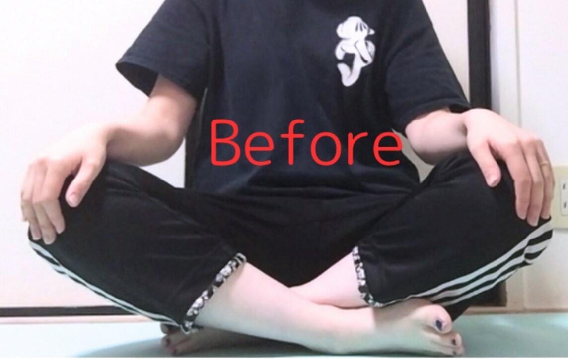 あぐらを楽にかけるようにするヨガレッスンします 股関節周りをほぐして快適にあぐらで座れるようになる イメージ2
