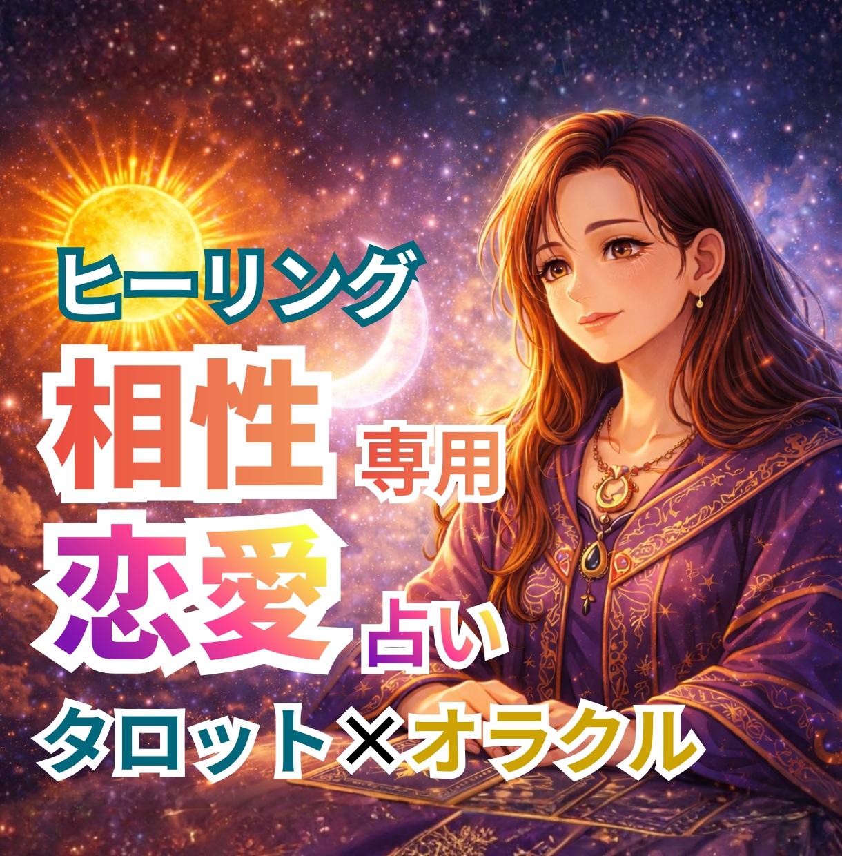 相性｜恋愛占い｜タロット×オラクルヒーリングします お相手との恋のお悩み　一緒に読み解いていきましょう イメージ1