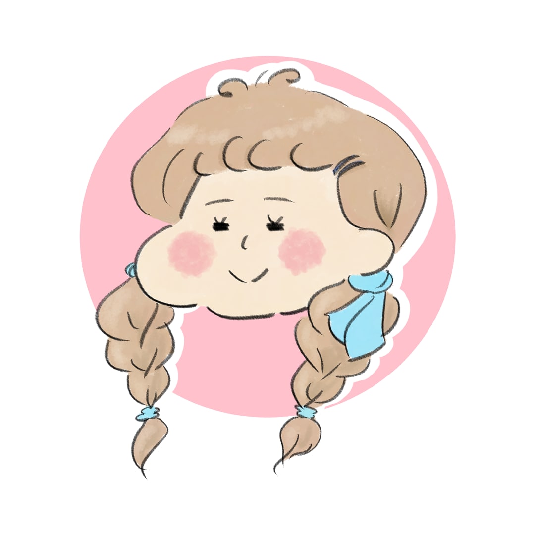 ぷっくりほっぺのゆる可愛い女の子描きます 6種類の表情が基本セットに含まれています◎ イメージ1